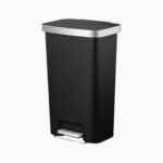 Better Homes & Gardens 11.9-Gallon Plastic Garbage Can, Black-1